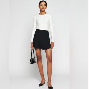 Reformation Flounce Mini Skirt